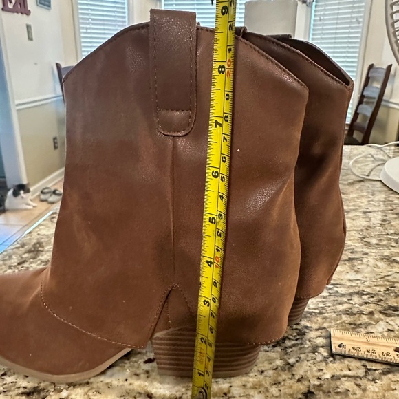 Altar'd State suede Tan Ankle Booties - Picture 6 of 7
